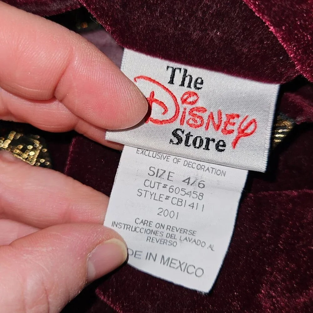 Disney Store Captain Hook Halloween Costume Boys 4-6 Jacket Pants MULTIPLE FLAWS